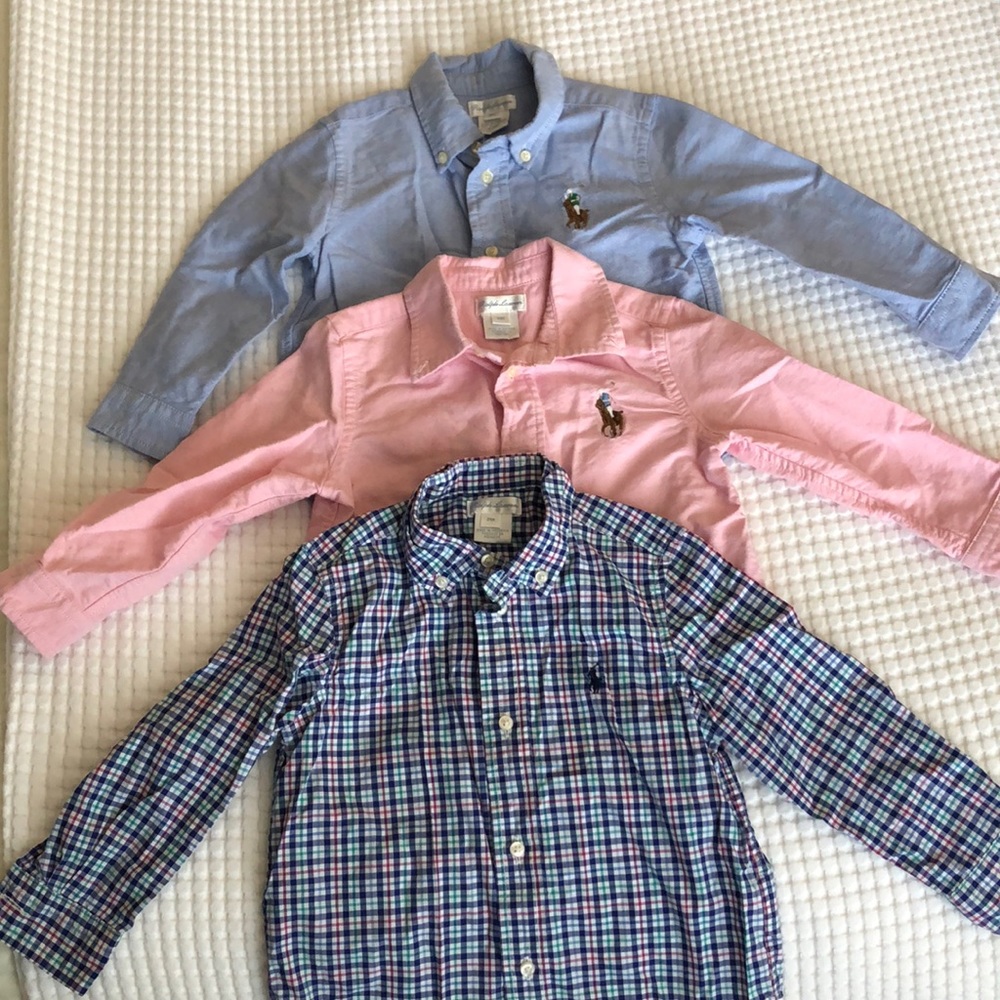 Ralph Lauren Button Long Sleeves Shirts (3 pcs.)